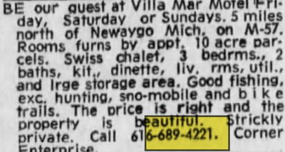 Trailside Motel (Villa Mar Motel) - June 16 1971 Ad